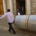 Arrivo del Sipario storico del Teatro Millico