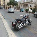 Moto parcheggiata in centro a Terlizzi