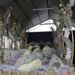 Allestimento carro floreale Madonna del Rosario