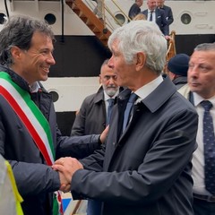 Il Sindaco Michelangelo De Chirico visita lAmerigo Vespucci