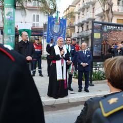 Intitolazione giardini di piazza Europa alla vittime dell'incidente ferroviario del 12 luglio 2016.