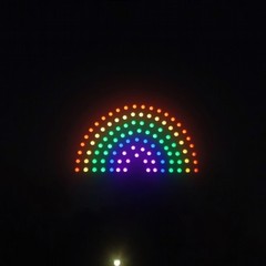 Spettacolo droni luminosi