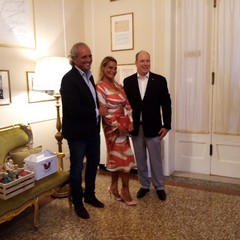 Incontro Ninni Gemmato con il Principe Alberto II di Monaco Rimini