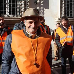 Manifestazione gilet arancioni Roma