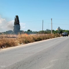 Principio d'incendio in viale Del Lilium