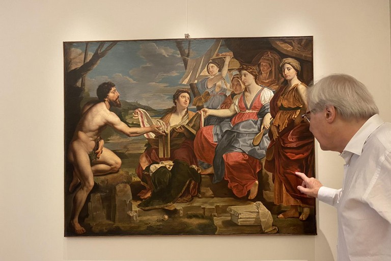 Vittorio Sgarbi in Pinacoteca 