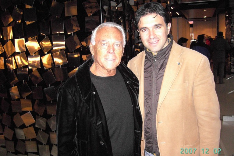 Giorgio Armani e Michelangelo De Chirico