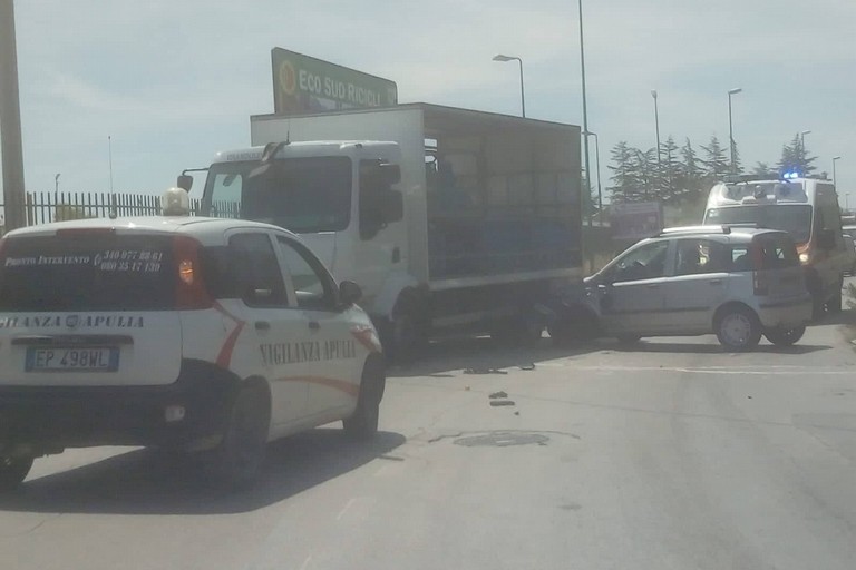 L'incidente stradale avvenuto sulla strada statale 108