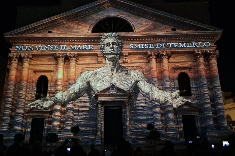 Videomapping cattedrale. <span>Foto Staff sindaco </span>