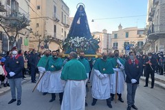 Stasera la processione dell'Addolorata a Terlizzi. Il percorso
