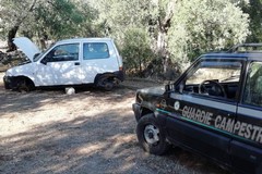 Auto rubata e incendiata ritrovata tra Bitonto e Terlizzi