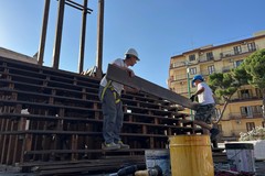 Proseguono i lavori di costruzione del Carro Trionfale - LE FOTO
