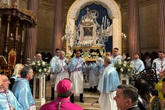 Festeggiamenti in onore di Maria S.S. di Sovereto: Terlizzi ha accolto il vescovo S.E. Mons. Domenico Basile