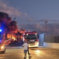 Grosso incendio in uno stabilimento di Terlizzi
