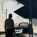 Auto in fiamme all'altezza di Sovereto: intervengono i Vigili del Fuoco