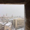 Terlizzi innevata dal campanile dell'Immacolata