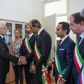 Il sindaco Gemmato al policlinico con Mattarella