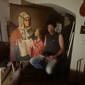 'Sant'Anna insegna a leggere alla Vergine Maria', riproduzione pittorica di Giuseppe Mortello