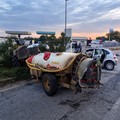Incidente vicino al distributore di carburanti Gallo: due feriti
