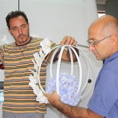 Il carro floreale della Madonna del Rosario, tre giorni dietro le quinte