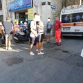 Incidente su viale Roma, lievi ferite per un motociclista