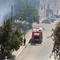 Incendio di sterpaglie in via Carelli
