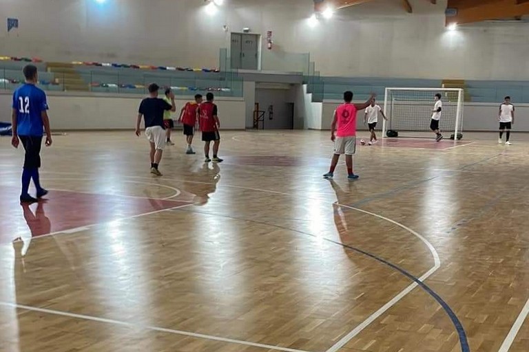 Il Futsal Terlizzi under 21 durante uno stage estivo