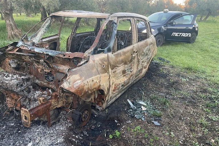 La Fiat 500L recuperata dalla Metronotte