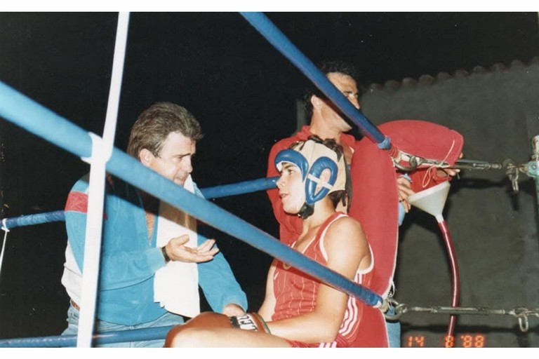 Giuseppe Sigrisi e Felice Barile durante un match