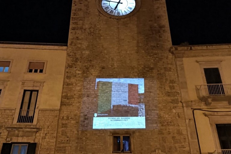 Proiezione sulla Torre Normanna. <span>Foto Francesco Pittò</span>