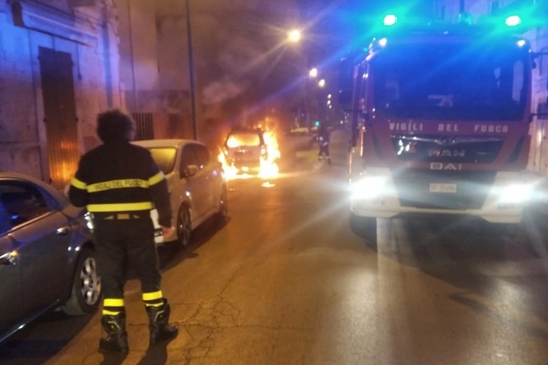 L'incendio avvenuto in via Mazzini