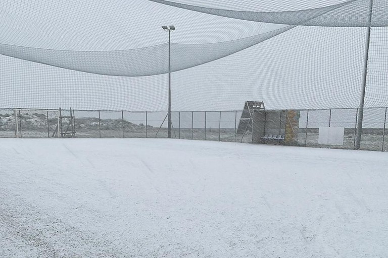 Campo calcio a 5 neve