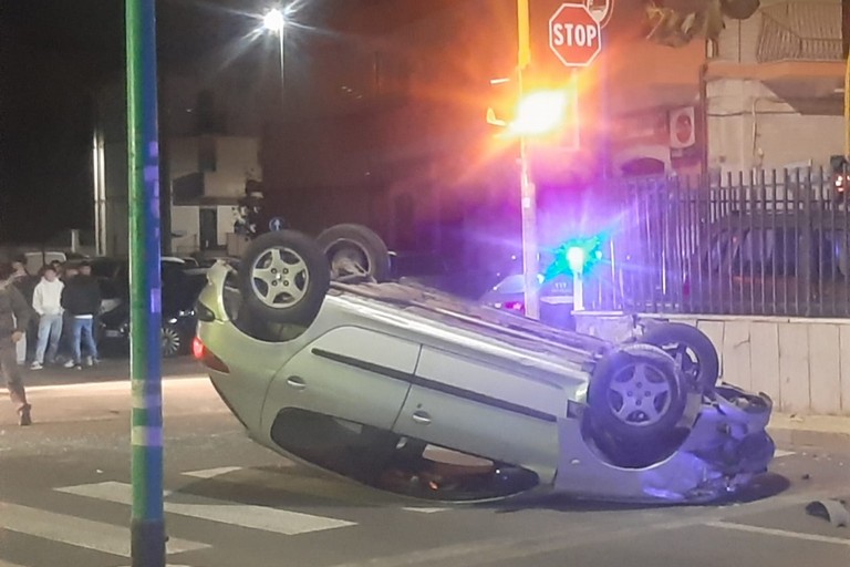 L'incidente stradale avvenuto in viale Italia