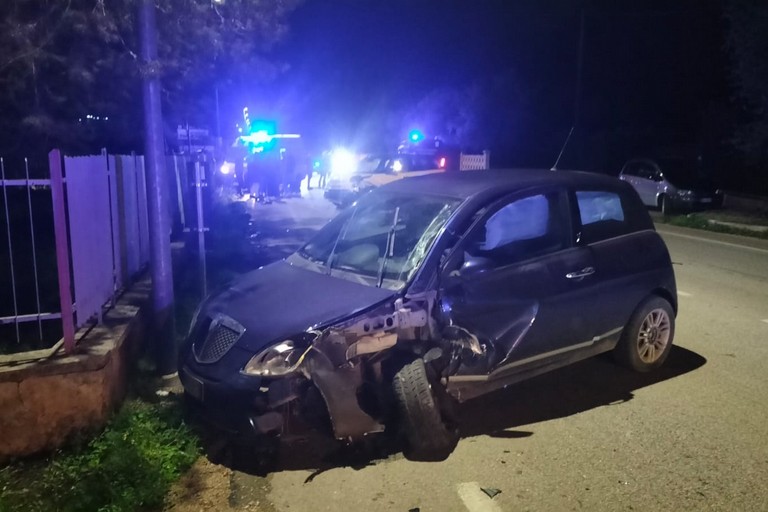 L'incidente stradale avvenuto sulla strada provinciale 112