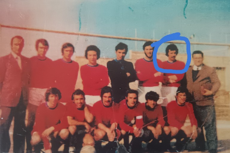 Nicola Meola nella formazione dell'U.S. Terlizzi Seconda Categoria 1972-73