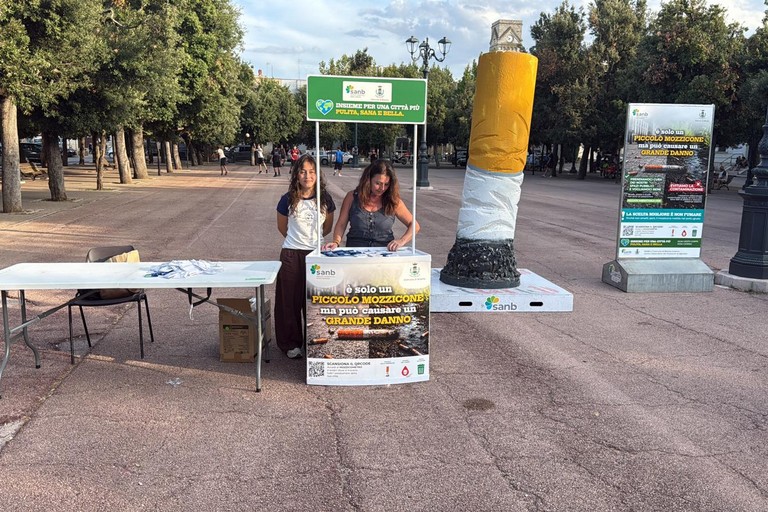 Campagna contro mozziconi abbandonati