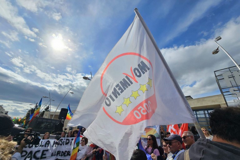 Movimento 5 Stelle alla Marcia per la Pace. <span>Foto Ufficio stampa </span>