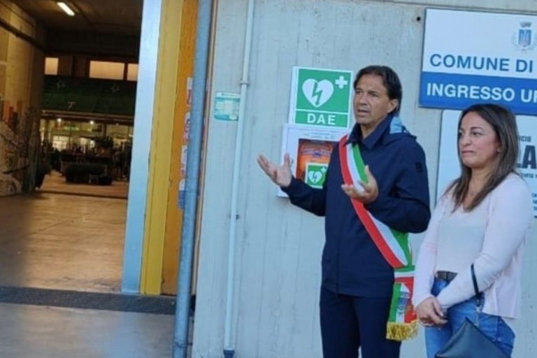 Inaugurazione DAE mercato dei fiori