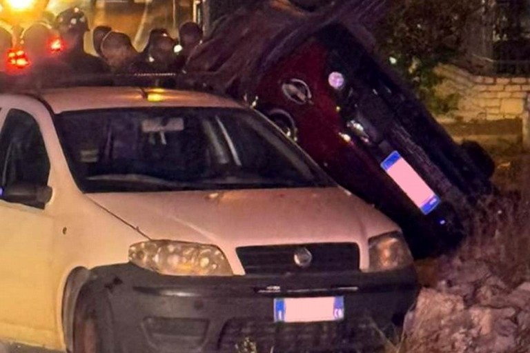 L'incidente stradale avvenuto sulla strada provinciale 112