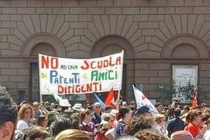 scuola protesta