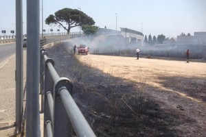 incendio di vaste proporzione in contrada Gurgo