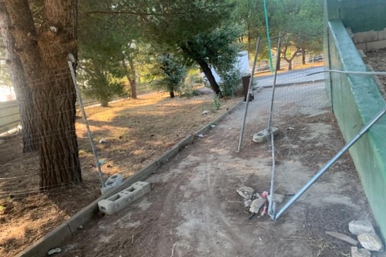 Cantiere Parco comunale. <span>Foto Francesco Barione </span>