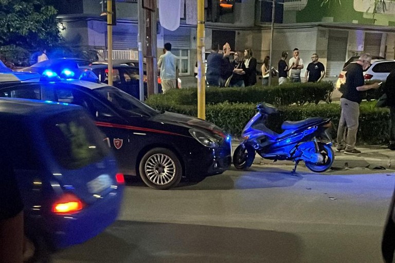 L'incidente stradale avvenuto fra via Bovio e via Cagnetta