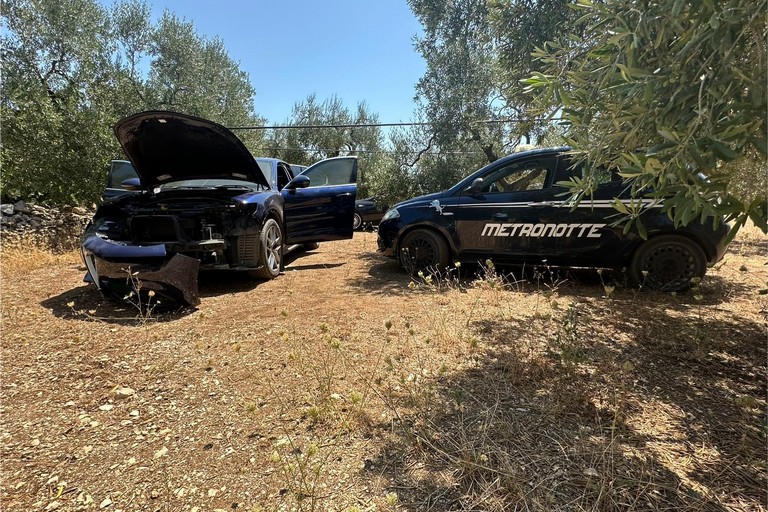 L'Alfa Romeo Stelvio recuperata dalla Metronotte