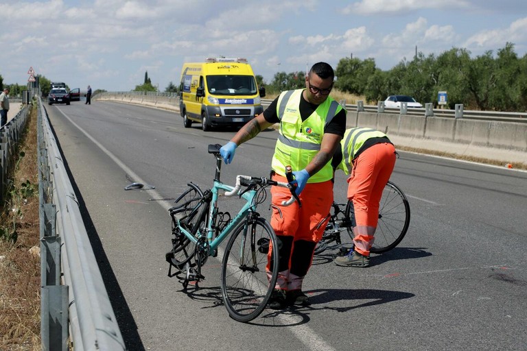 L'incidente stradale avvenuto sulla strada provinciale 231