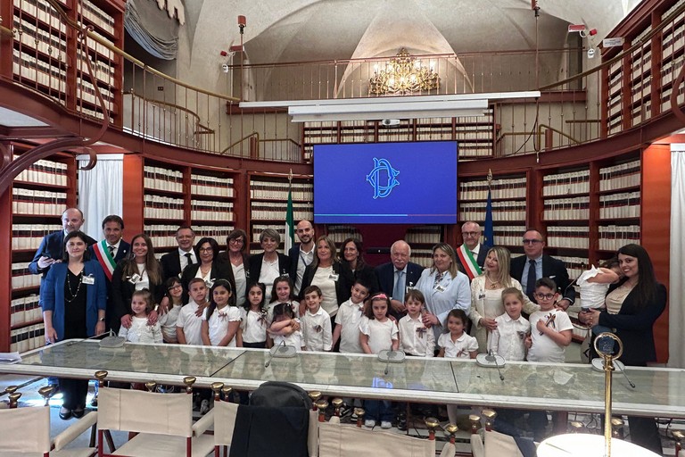 I bambini cantano la pace. <span>Foto Paolo Alberto Malerba</span>