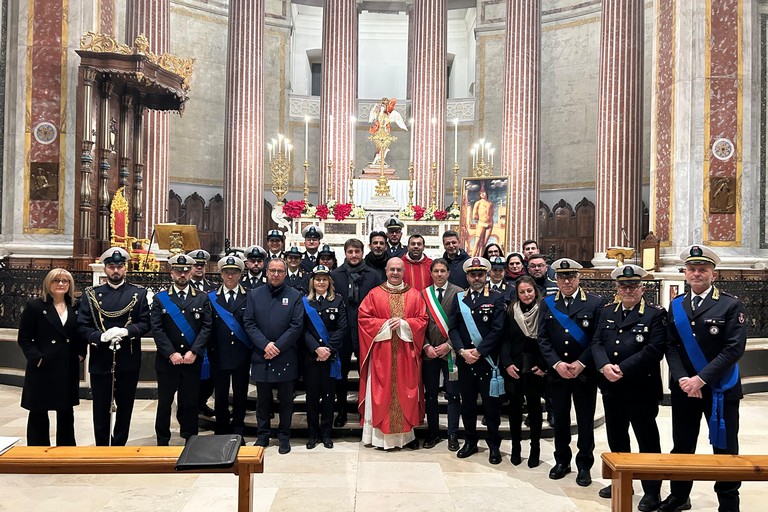 San Sebastiano: la Polizia Locale di Terlizzi ha celebrato il suo patrono. <span>Foto Paolo Alberto Malerba</span>