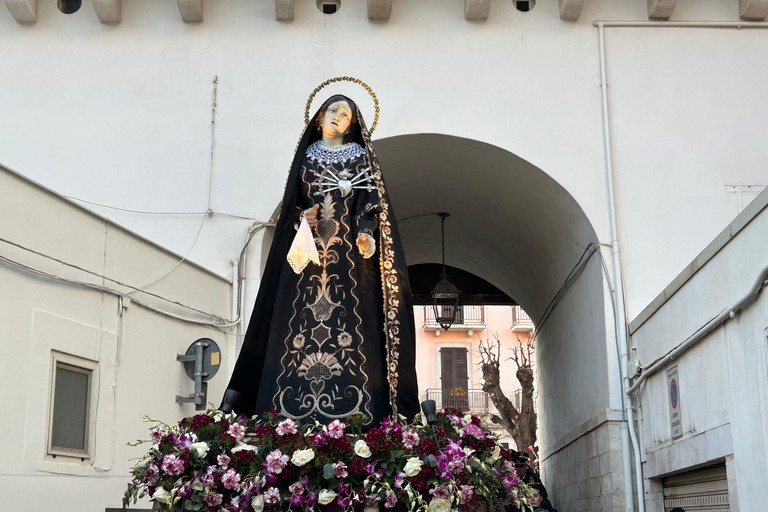 Il simulacro della Madonna Addolorata. <span>Foto Paolo Alberto Malerba</span>