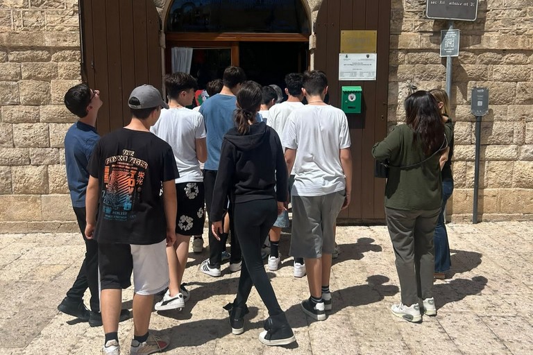 Studenti alla scoperta della Torre dell’Orologio. <span>Foto Paolo Alberto Malerba</span>